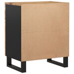 vidaXL Table de chevet 50x33x60 cm Bois de manguier et d'ingénierie