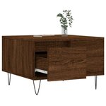 vidaXL Table basse chêne marron 55x55x36 5 cm bois d'ingénierie