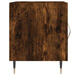 vidaXL Tables de chevet 2 Pièces chêne fumé 40x40x50 cm bois d'ingénierie