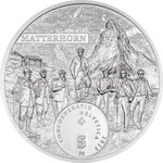 Pièce de monnaie en Argent 5 Francs g 31.1 (1 oz) Millésime 2025 MATTERHORN