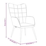 vidaXL Chaise de relaxation Marron Tissu