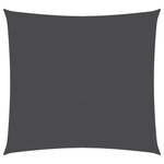 vidaXL Parasol en tissu oxford carré 2x2 m anthracite