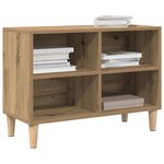 vidaXL Meuble TV artisian oak 69 5 x 30 x 50 cm Bois d'ingénierie