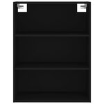 vidaXL Buffet noir 69 5x32 5x180 cm bois d'ingénierie