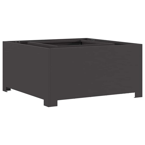 vidaXL Braise Noir 80 x 80 x 40 cm Acier laminé à froid