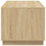 vidaXL Table basse chêne sonoma 102x50x44 cm bois d'ingénierie