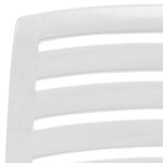 vidaXL Chaise de plage pliable pour enfants 4 Pièces Plastique Blanc