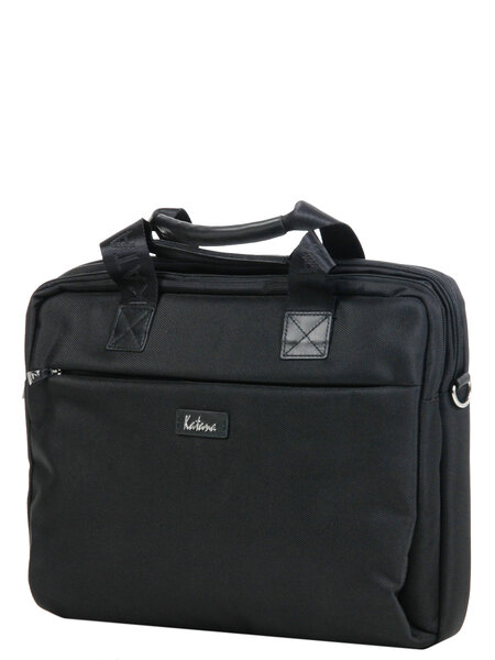 Sac ordinateur Soft - KATANA - 14 pouces - 2 soufflets - L37.5 x H30.0 x P7.5 cm - 6765-Noir