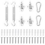 vidaXL Jeu d'accessoires de voile d'ombrage 8 Pièces Acier inoxydable