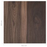 vidaXL Dalles de plancher autoadhésives 55Pièces PVC 5 11 m² marron foncé