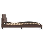 vidaXL Cadre de lit avec tête de lit marron 120x200 cm Similicuir
