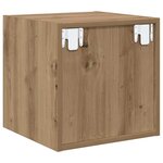 vidaXL Meuble mural chêne artisanal 37 x 37 x 37 cm Bois d'ingénierie