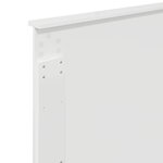 vidaXL Tête de lit Blanc Brillant 75 cm Bois d'ingénierie