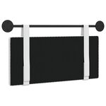 vidaXL Tête de lit suspendue Blanc tissu