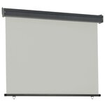 vidaXL Auvent latéral de balcon 122x250 cm Gris