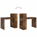 vidaXL Bureau Chêne fumé 108 x 55 x 103 5 cm Bois d'ingénierie