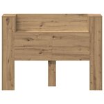 vidaXL Cabinet de Tête de Lit chêne artisanal Bois d'ingénierie