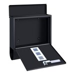 Boîte aux lettres acier galvanisé 34x31x10 cm gris anthracite effet de bois 03_0006530
