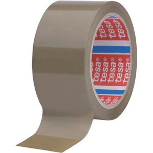 Rouleau Adhésif Emballage tesaPACK PP 46µ (Support 28µ) 66m x 50mm Marron TESA