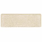 vidaXL Tapis d'escalier 30 pièces 65 x 21 x 4 cm Blanc Bord rectangulaire