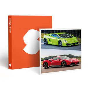 SMARTBOX - Coffret Cadeau Stage de pilotage multivolant : 2 tours en Lamborghini Gallardo et 2 tours en Ferrari 488 sur le circuit de Saint-Laurent-de-Mure - Sport & Aventure