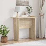 vidaXL Table console Chêne Sonoma 93 x 40 x 75 cm Bois d'ingénierie