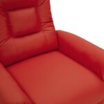 vidaXL Fauteuil de massage Rouge bordeaux Similicuir