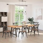 vidaXL Pieds de table à manger en forme de A 2 pièces 90 x (72-73) cm Acier