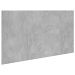 vidaXL Tête de lit Gris béton 160x1 5x80 cm Bois d'ingénierie
