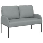 vidaXL Canapés avec coussin 110cm Gris clair Contreplaqué