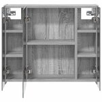vidaXL Armoire Miroir de Salle de Bain Gris Sonoma 60 x 14 5 x 50 cm