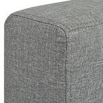 vidaXL Canapé à 3 places Tissu Gris clair