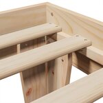 vidaXL Cadre de lit sans matelas 100x200 cm bois massif de pin
