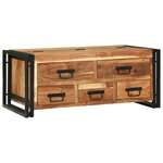 vidaXL Table Basse 90x50x38 cm Bois Massif d'Acacia