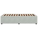 vidaXL Cadre de lit sans matelas gris clair 90x190 cm velours