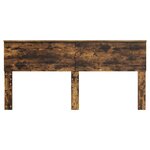 vidaXL Tête de lit Chêne fumé 180 cm Bois d'ingénierie