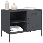 vidaXL Meubles TV 2 Pièces anthracite 68x39x50 5 cm acier