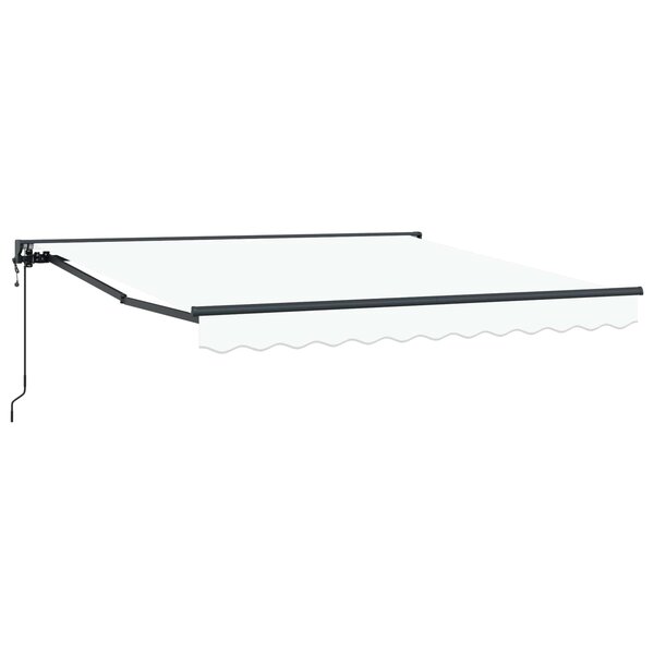 vidaXL Cadre d'auvent Blanc 300 x 250 cm Polyester avec revêtement PU