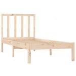 vidaXL Cadre de lit sans matelas 75x190 cm bois de pin massif