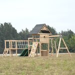 Aire de jeux - Double toboggan vert - Hunter