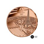 Monnaie de 1/4€ (Courant) - 2021 Jeux Paralympiques de Paris 2024 - Série les sports - Tennis fauteuil