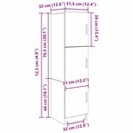 vidaXL Bureau 2 Pièces Blanc