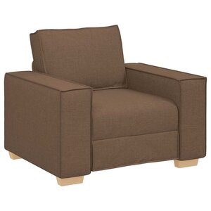 vidaXL Canapé Fauteuil Marron 60 cm Tissu