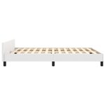 vidaXL Cadre de lit sans matelas blanc 140x200 cm similicuir