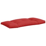 vidaXL Coussins de palette lot de 3 rouge tissu