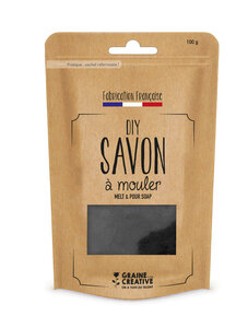 Pain de savon 100 g Translucide gris