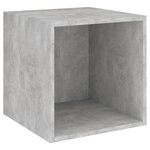 vidaXL Armoire murale Gris béton 37x37x37 cm Bois d’ingénierie