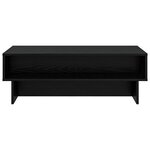 vidaXL Table basse Chêne noir 100 x 46 x 35 cm Bois d'ingénierie