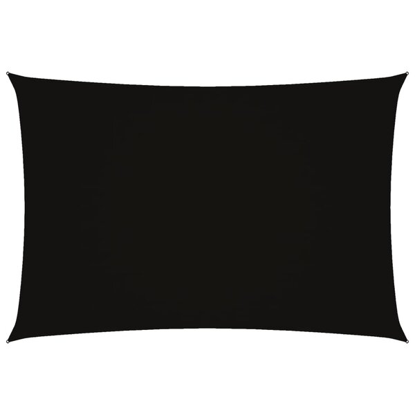 vidaXL Voile de parasol tissu oxford rectangulaire 2 5x4 5 m noir