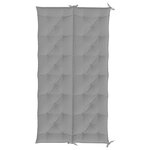 vidaXL Coussin de banc de jardin gris 200x(50+50)x7 cm tissu oxford
